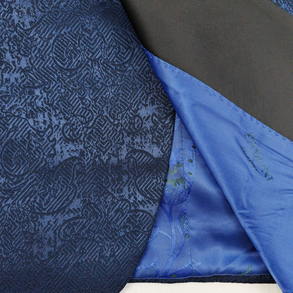 Navy Floral Style 3-Piece Tuxedo-3