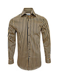 Gold With Black Bold Stripe Shirt-0
