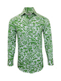 Lime Green Floral Shirt-0