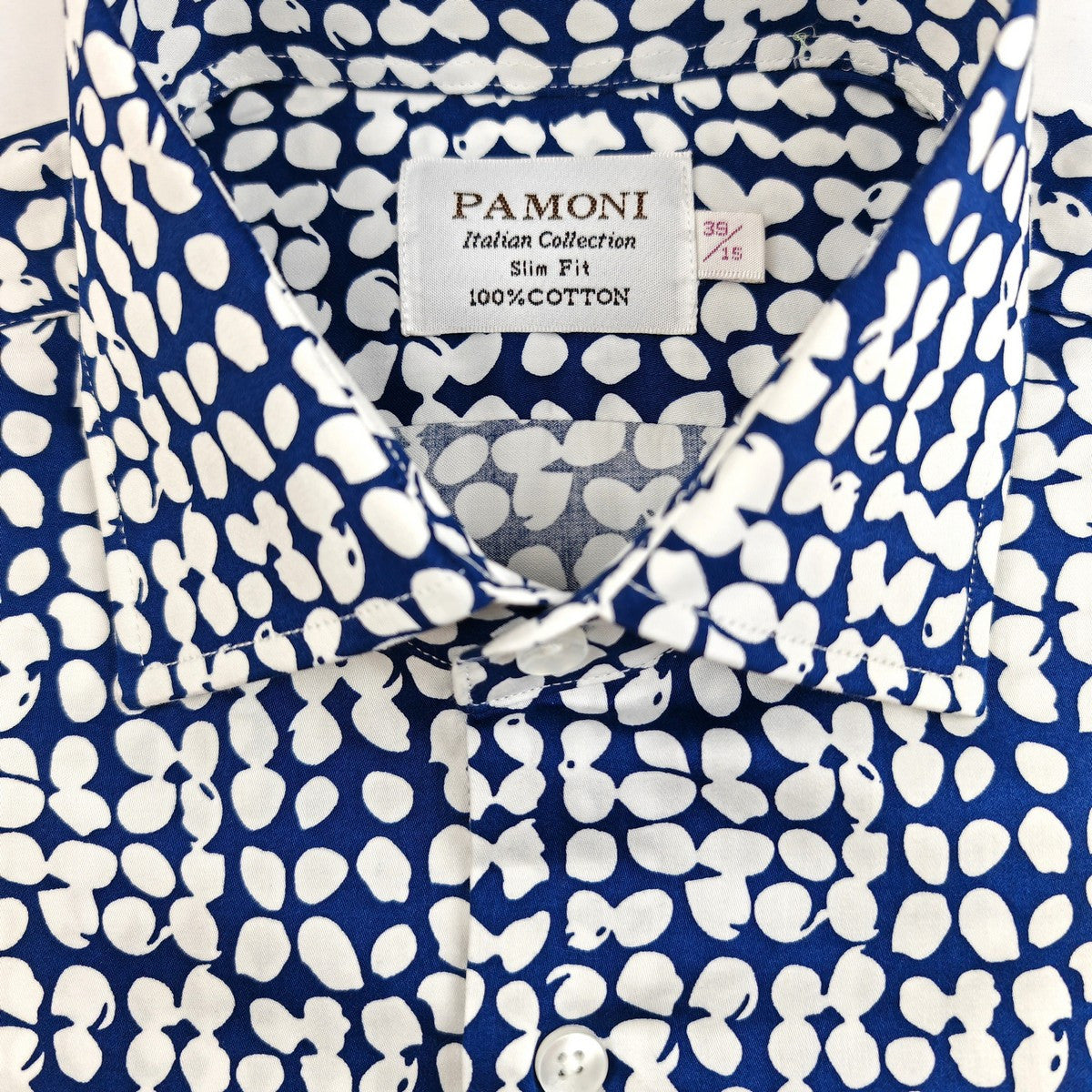 Blue and White Checkered Print Shirt-2