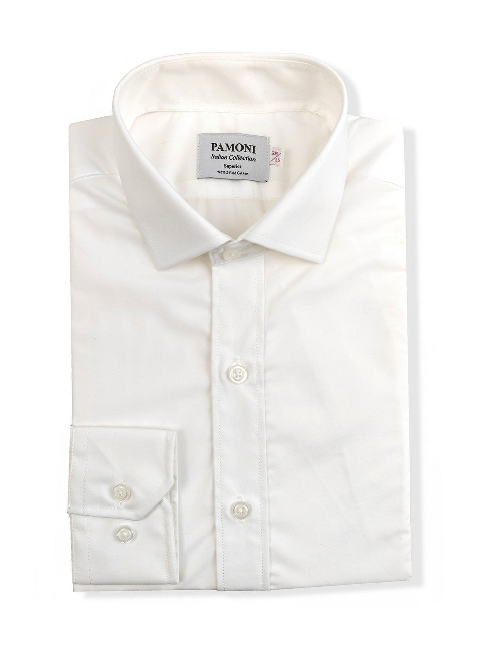 Plain White Slim Fit Shirt-1