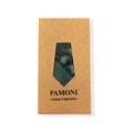 Green Paisley Check Tie & Pocket Square Set-3