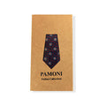 Blue and Red Geometric Tie & Pocket Square Set-3