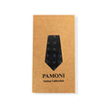 Black Geometric Tie & Pocket Square Set-3