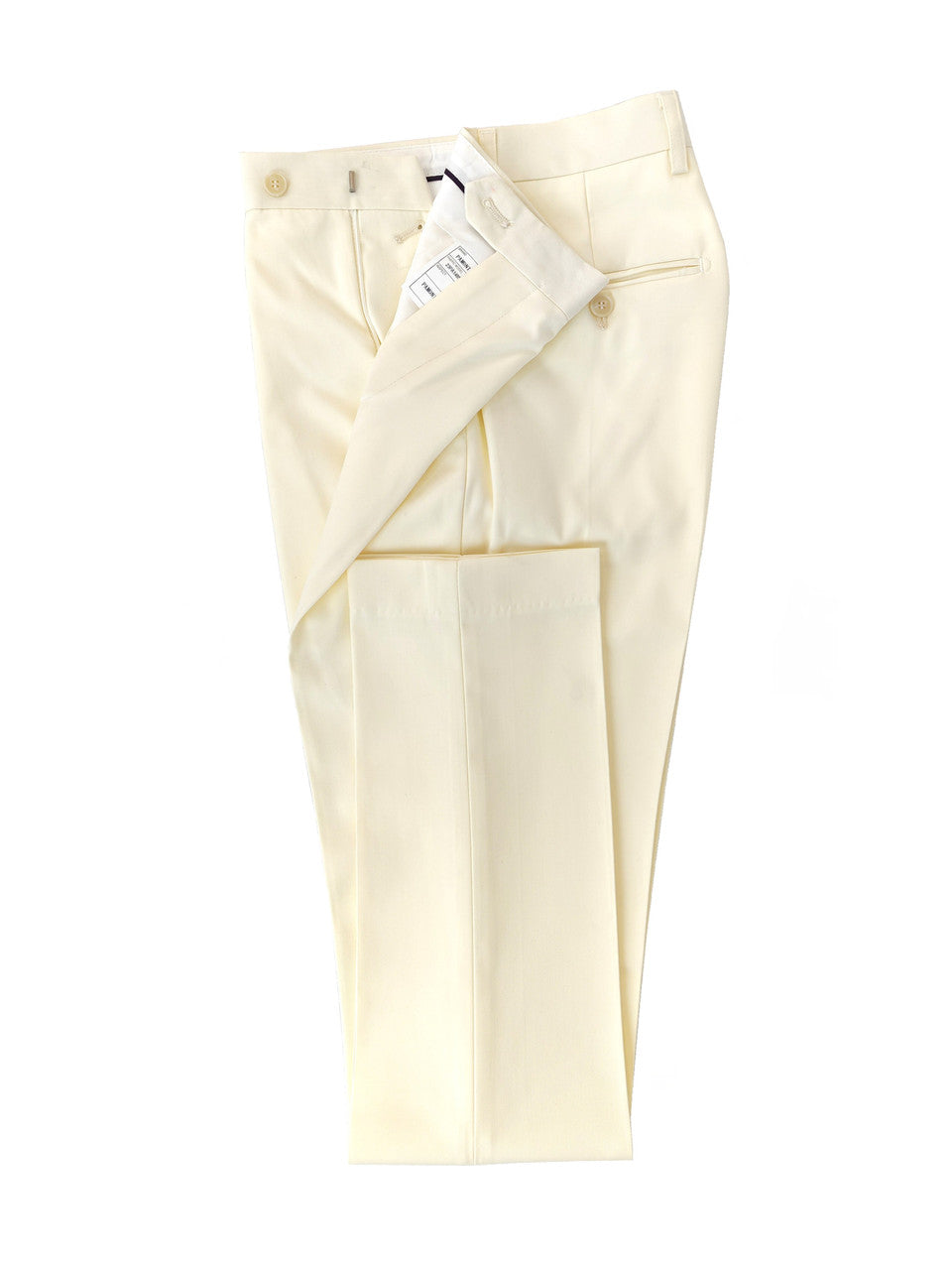Ivory Double Breasted Suit with Gold Button-1