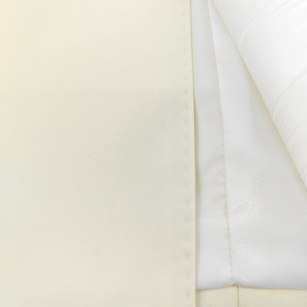 Ivory Double Breasted Suit with Gold Button-3
