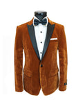 Men's Camel Velvet Dinner Jacket-0