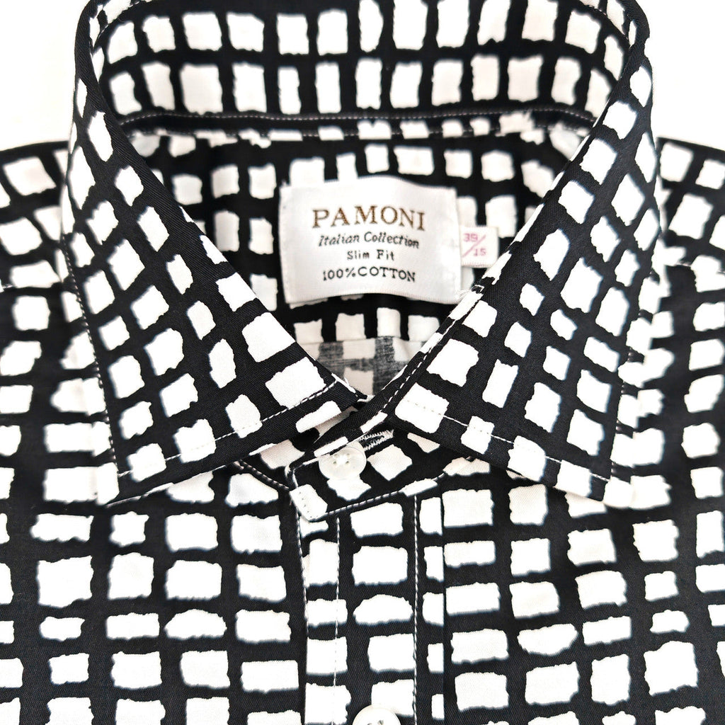 Black and White Checkered Shirt-2
