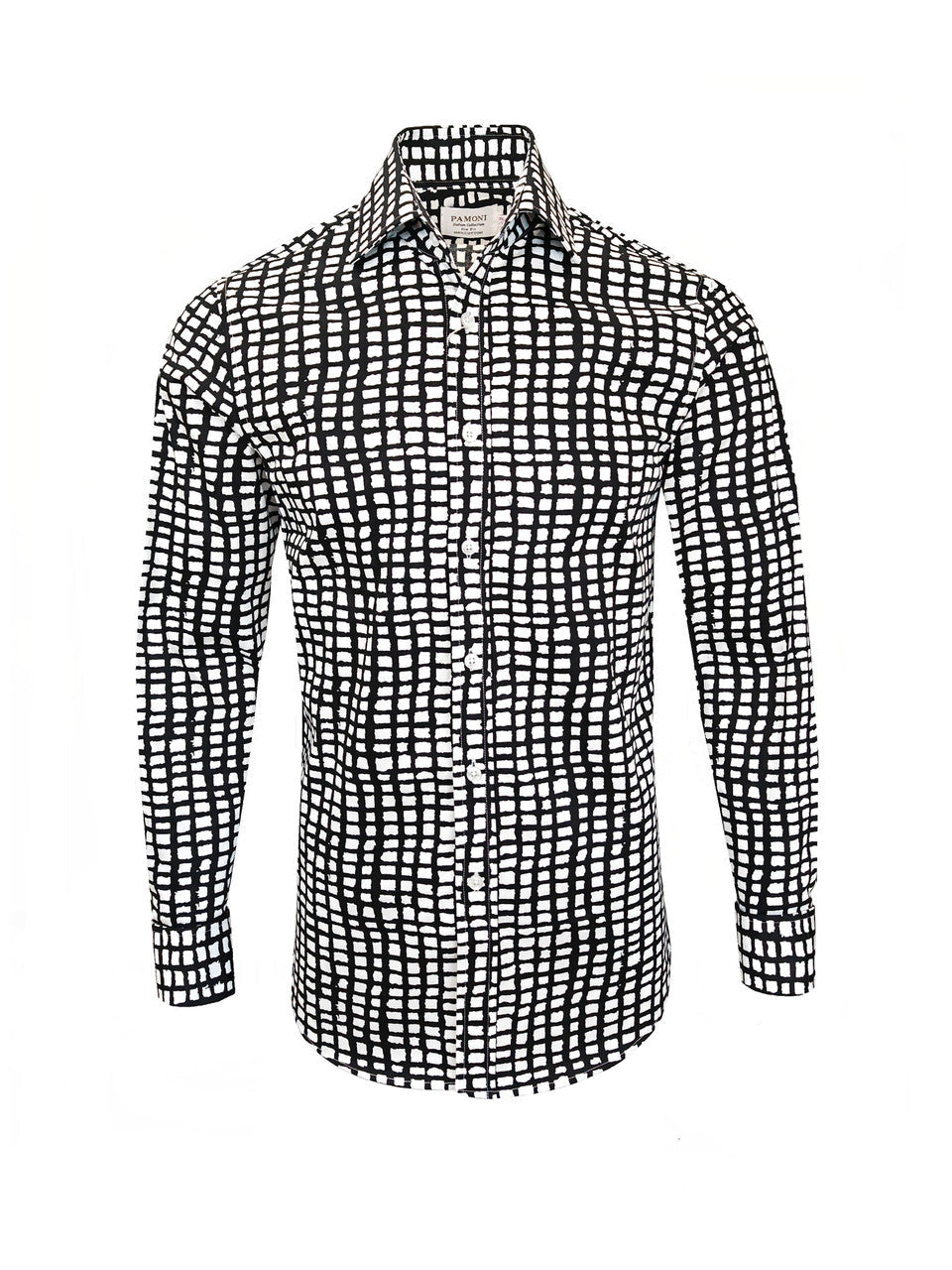Black and White Checkered Shirt-0