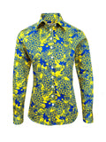 Lemon Blue Floral Print Shirt-0