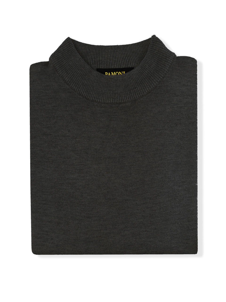 Black High Neck Slim Fit Jumper-1