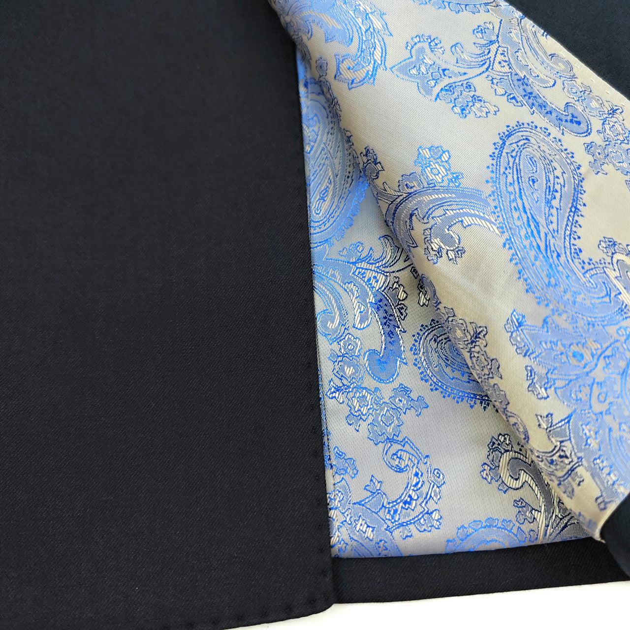 Dark Navy Double Breasted Suit with Gold Button-2