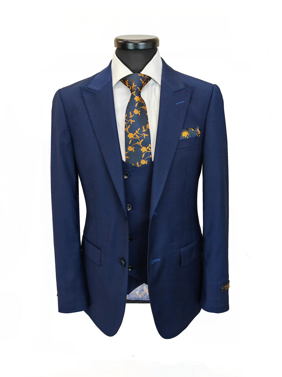 Men's 3-Piece Navy Slim Fit Suit-4