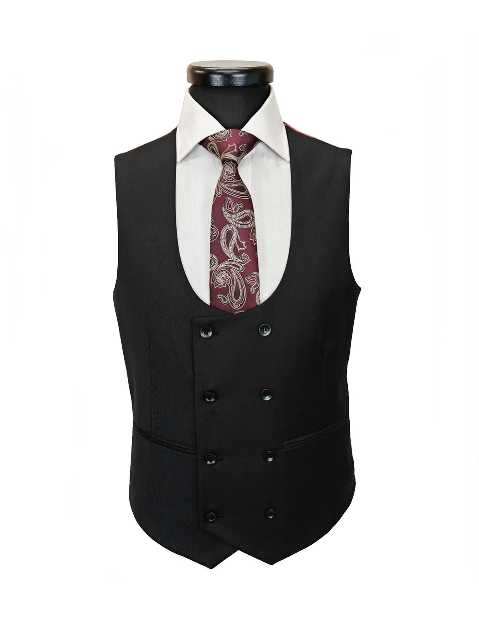 Men's 3-Piece Black Slim Fit Suit-2