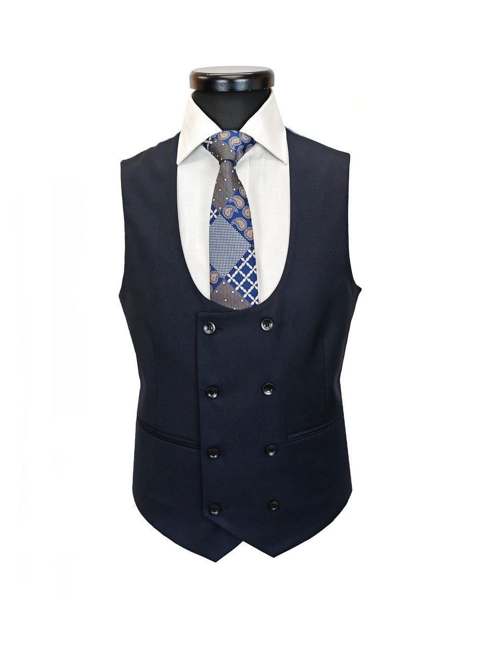 Men's 3-Piece Dark Navy Slim Fit Suit-2