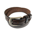 Classic Men's Dark Brown Genuine Leather Belt-0
