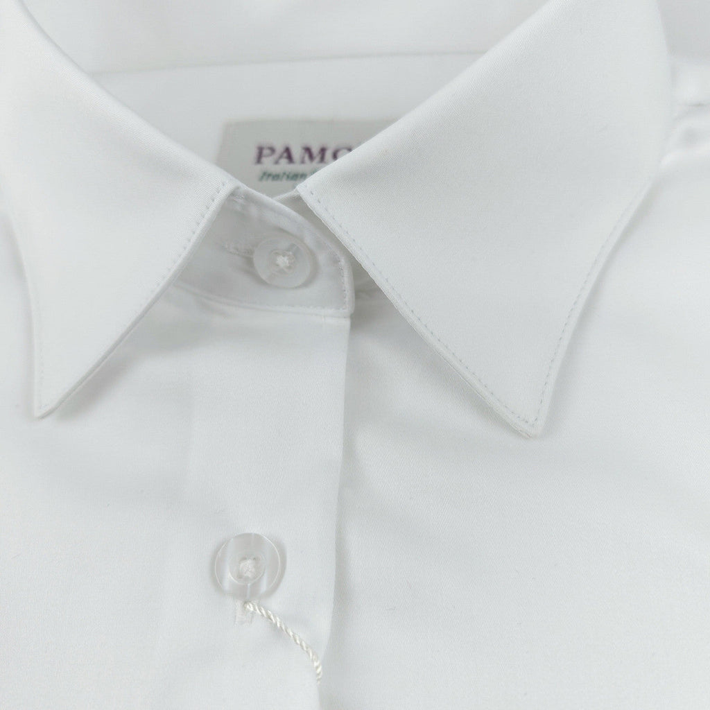 Women's Classic White Fitted Shirt-3