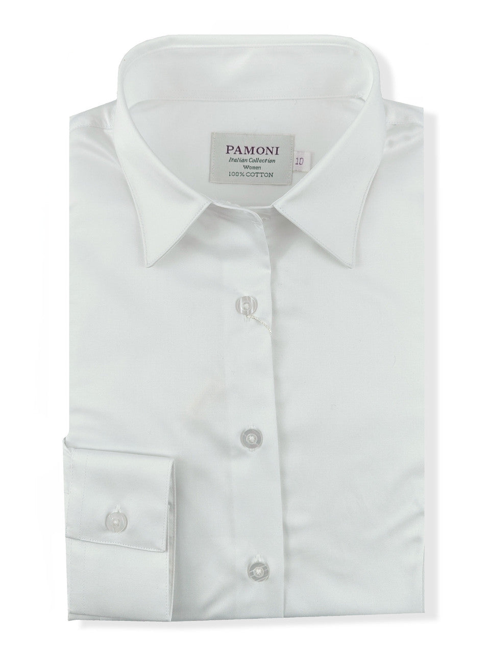Women's Classic White Fitted Shirt-2