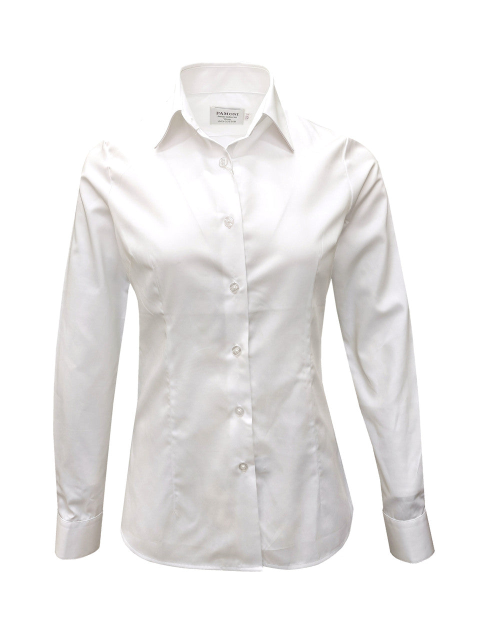 Women's Classic White Fitted Shirt-1