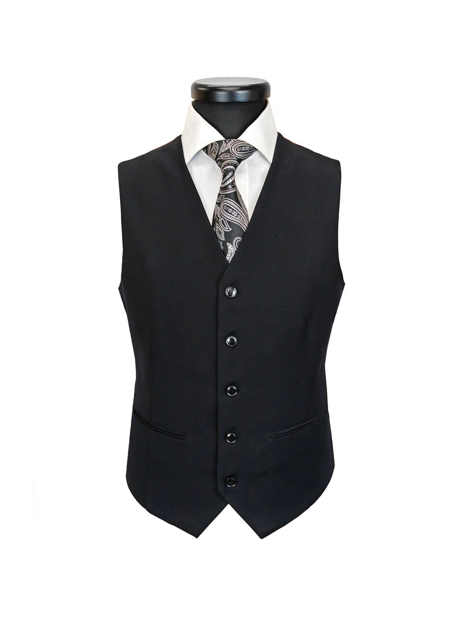 Men’s Black 3-Piece Slim Fit Suit-3