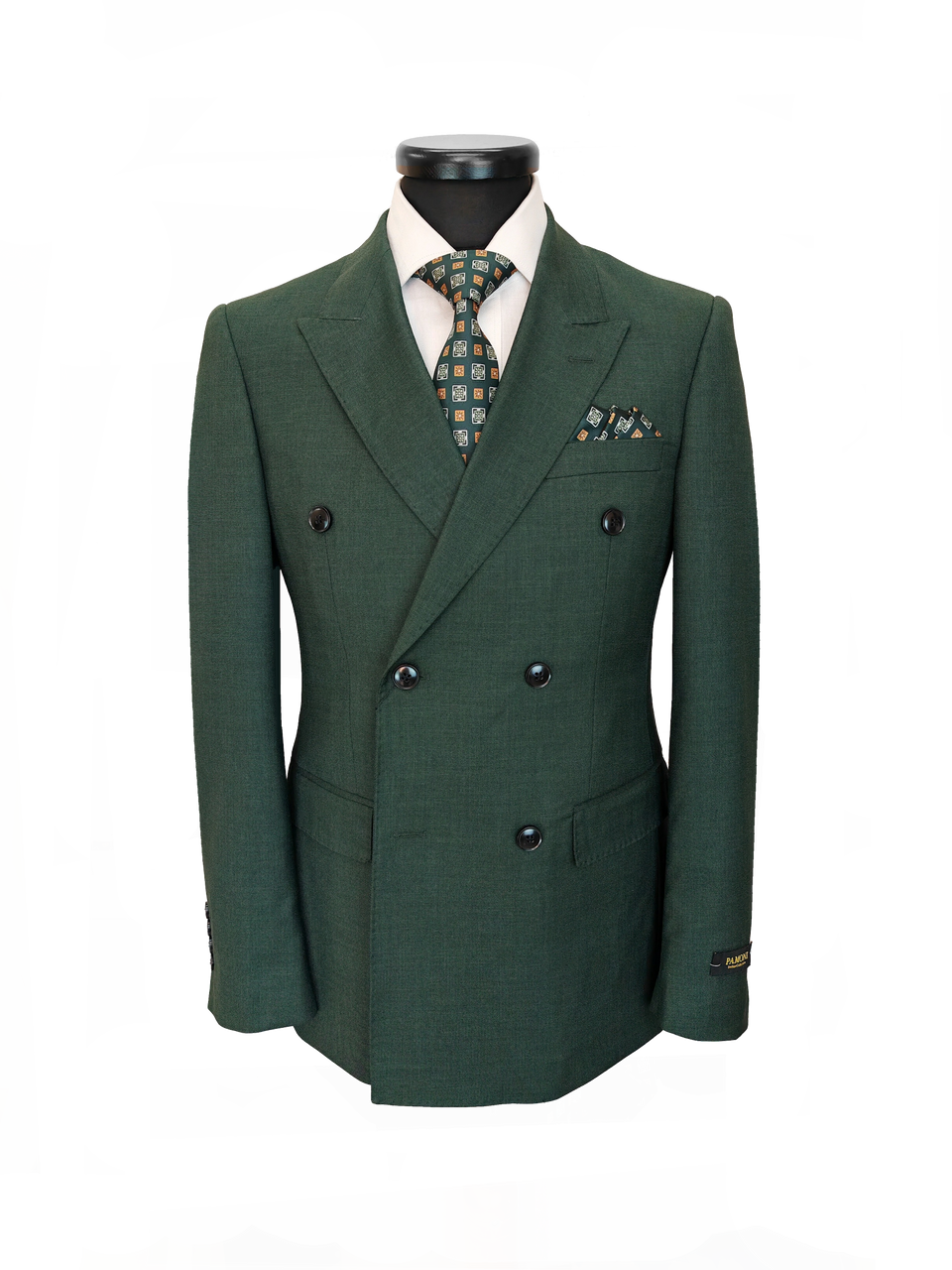 Green Double-Breasted Suit-2