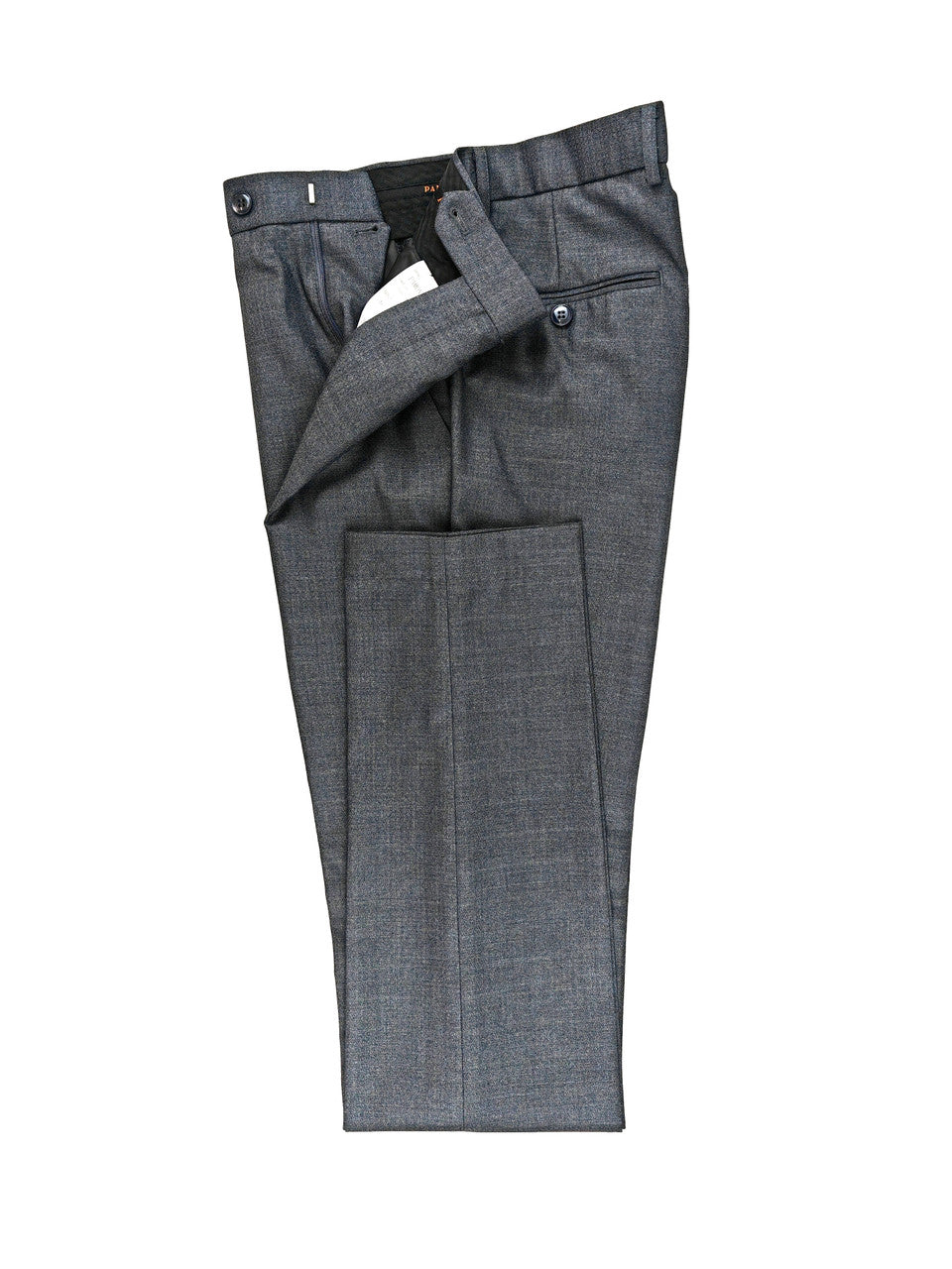 Men’s Grey Double-Breasted Wool Blend Suit-3