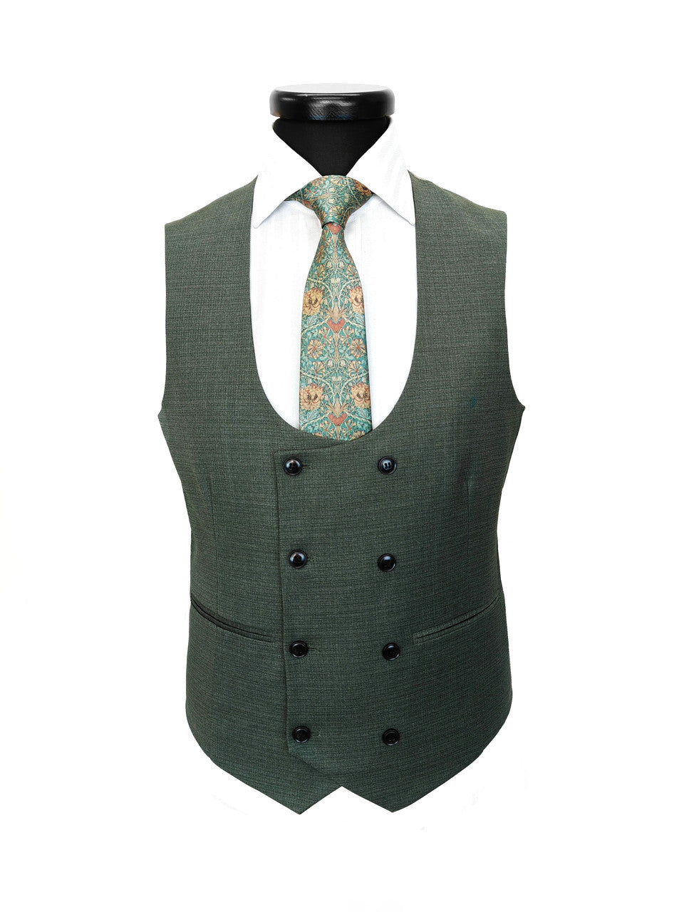 Men’s Sage Green 3-Piece Slim Fit Suit-1
