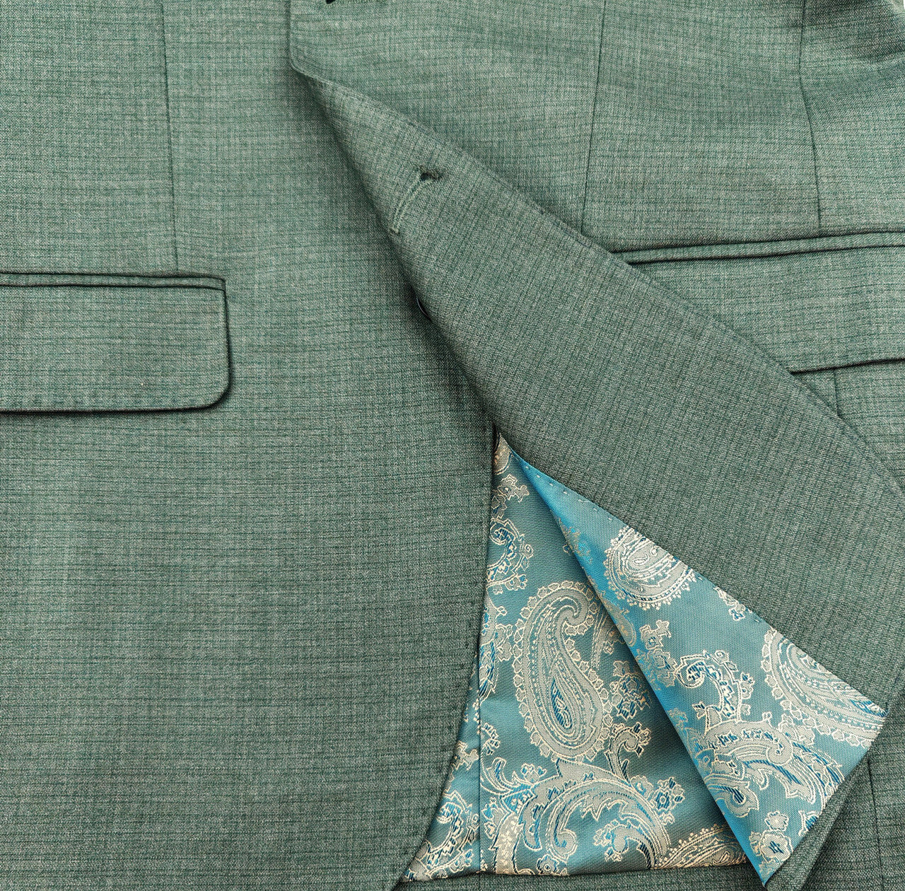 Men’s Sage Green 3-Piece Slim Fit Suit-3