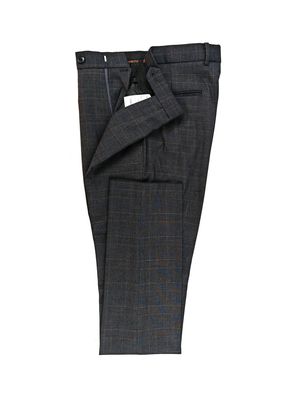 Men's Grey Prince Of Wales Check 3-Piece Suit-4