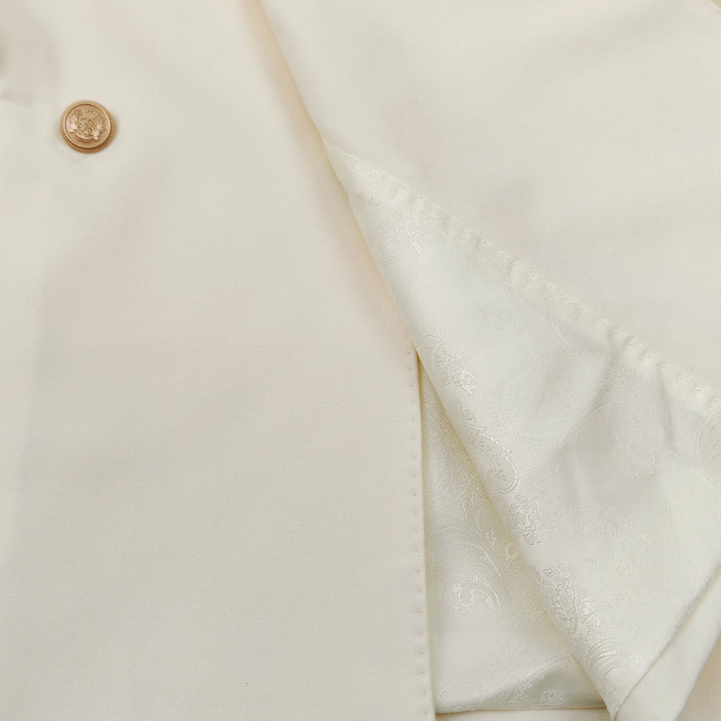 Men’s Slim Fit Cream Double-Breasted Wool-Blend Suit with Gold Buttons-1