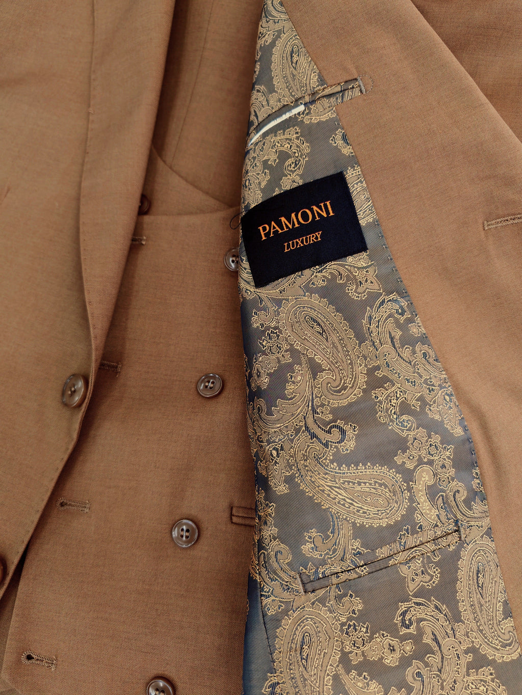The Executive Slim-Fit Three-Piece Suit – Camel Wool Blend-3