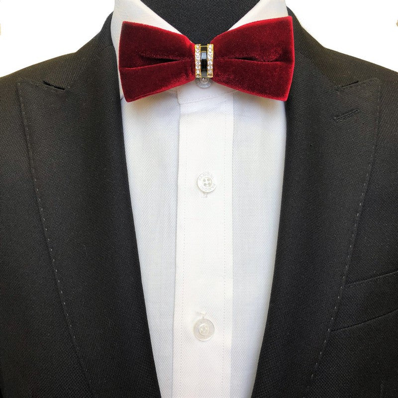 Slim Velvet Bow Tie (2 Colours)-1