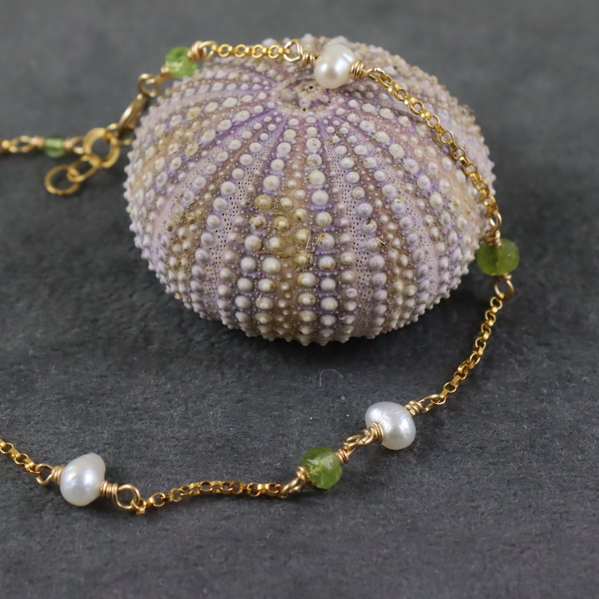Peridot Gold Bracelet