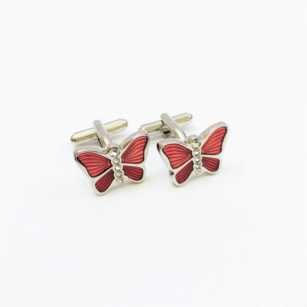 Butterfly Metal Cufflinks-0