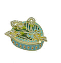 Green turquoise Beautiful Decorated Trinket Box-0