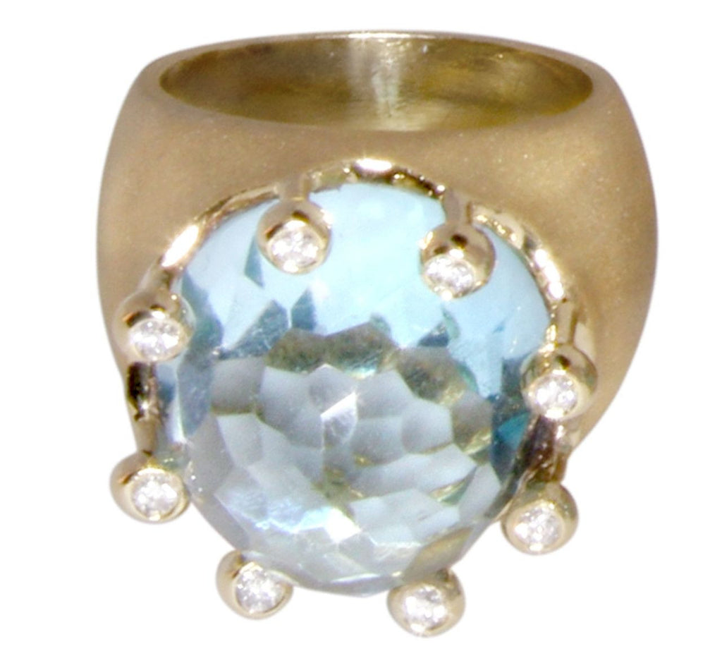 The Imperial Crown Ring- 20 Carat Gemstones with Diamonds in 18K Gold