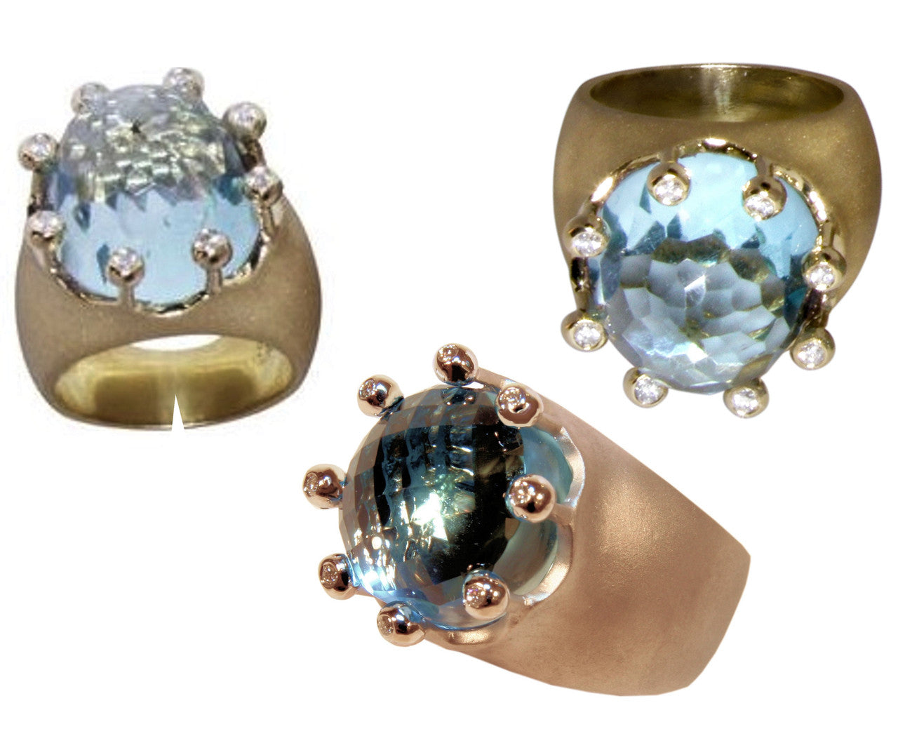 The Imperial Crown Ring- 20 Carat Gemstones with Diamonds in 18K Gold
