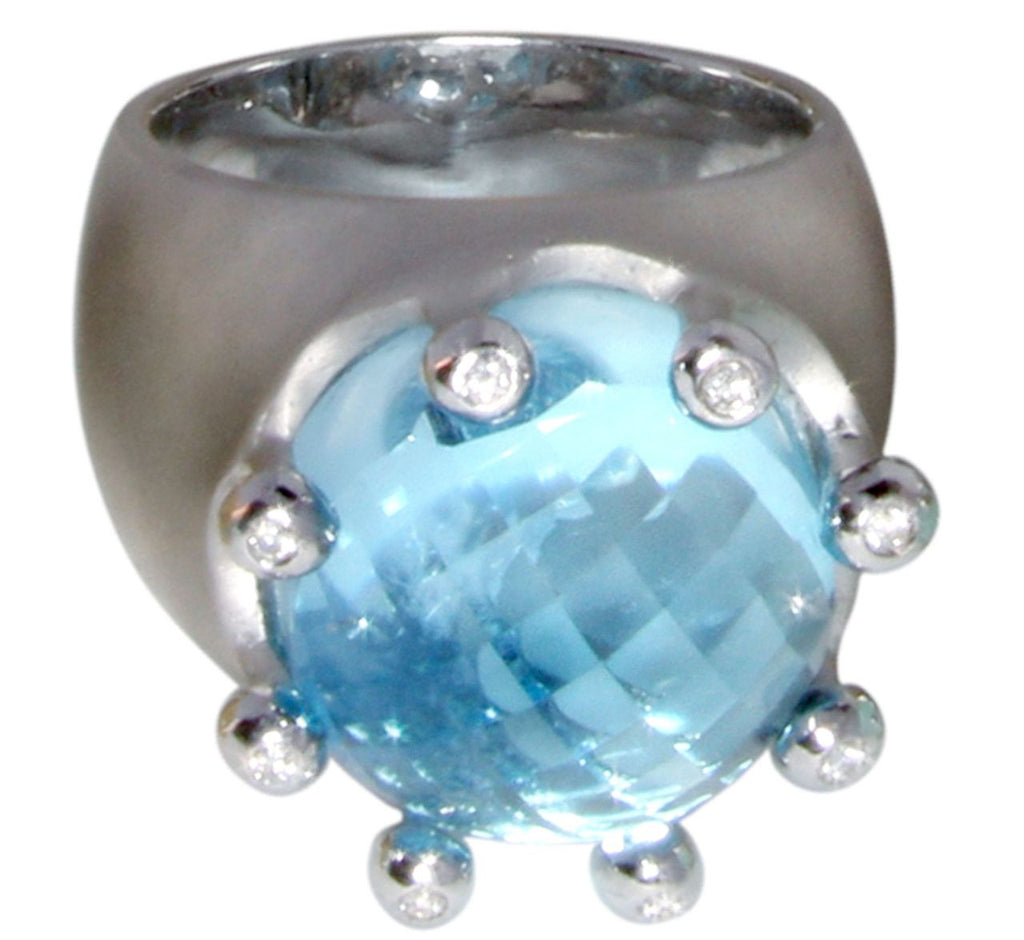 The Imperial Crown Ring- 20 Carat Gemstones with Diamonds in 18K Gold