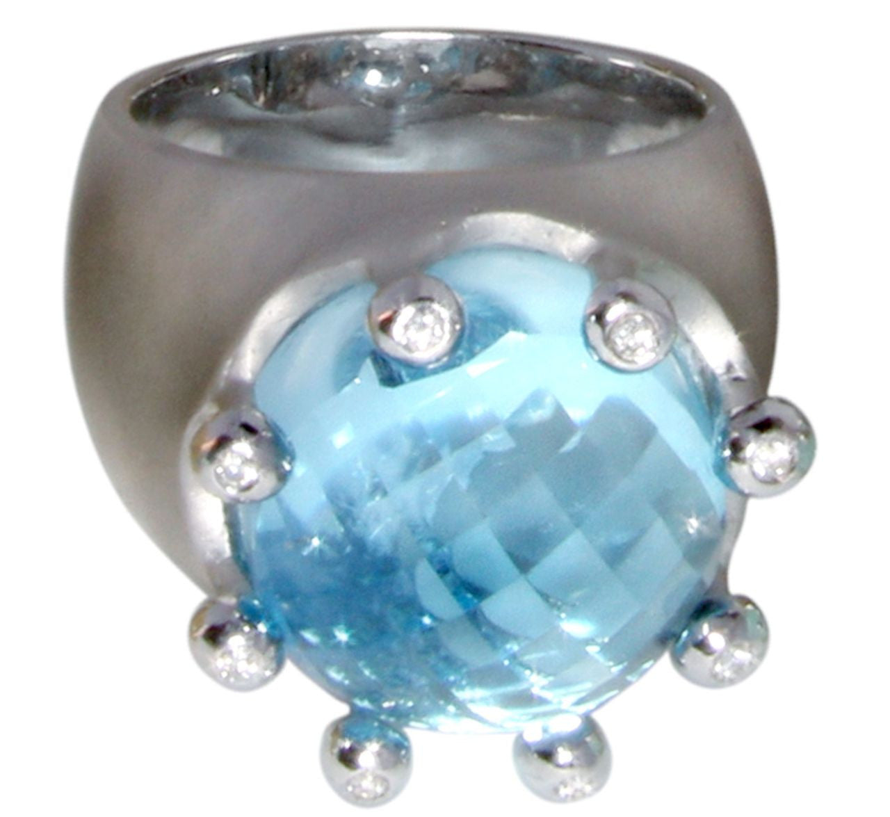 The Imperial Crown Ring- 20 Carat Gemstones with Diamonds in 18K Gold