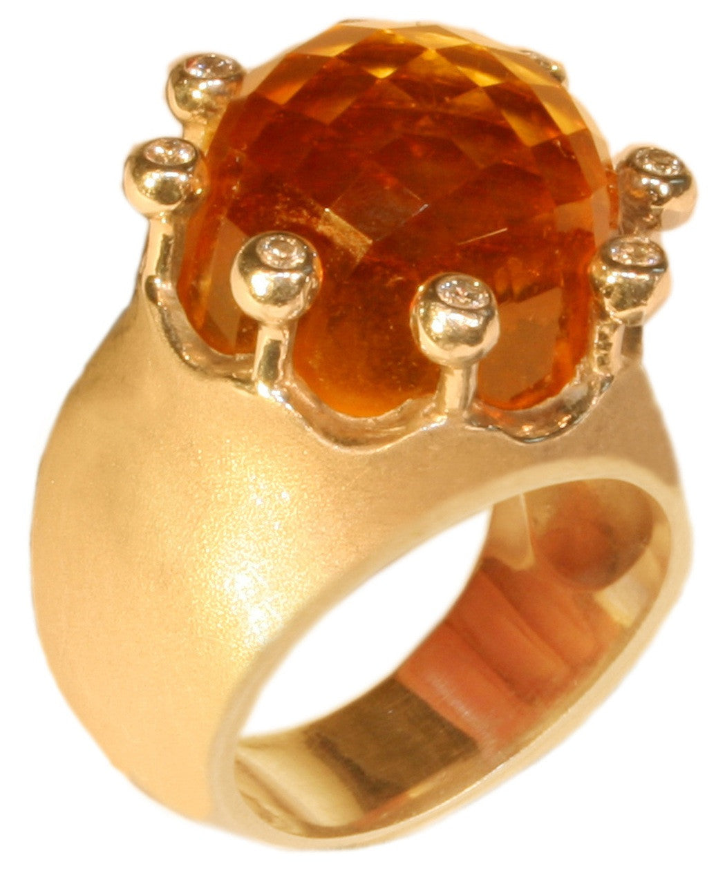 The Imperial Crown Ring- 20 Carat Gemstones with Diamonds in 18K Gold