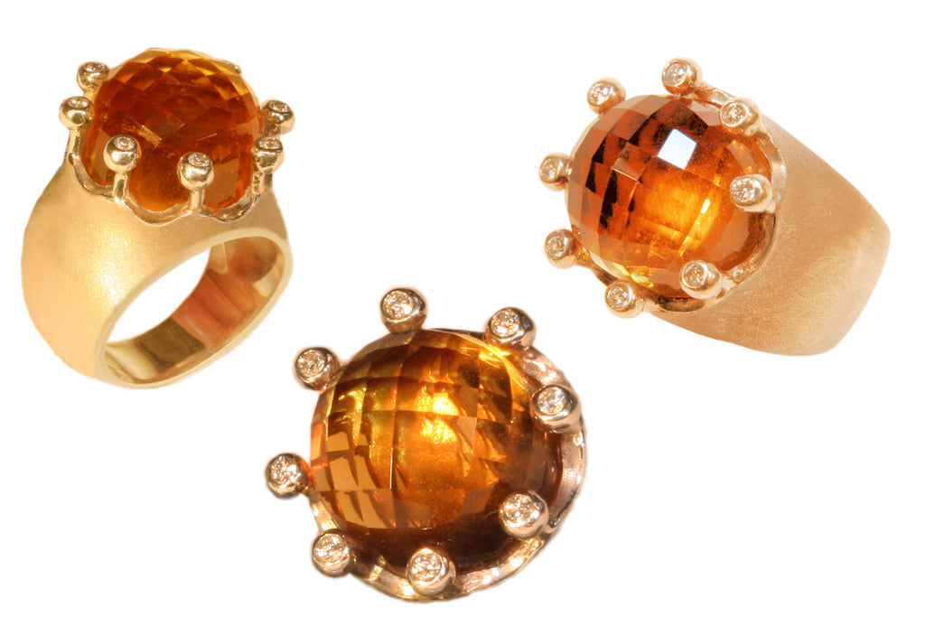 The Imperial Crown Ring- 20 Carat Gemstones with Diamonds in 18K Gold