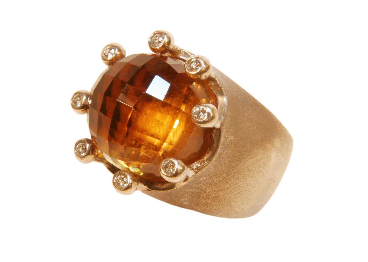The Imperial Crown Ring- 20 Carat Gemstones with Diamonds in 18K Gold