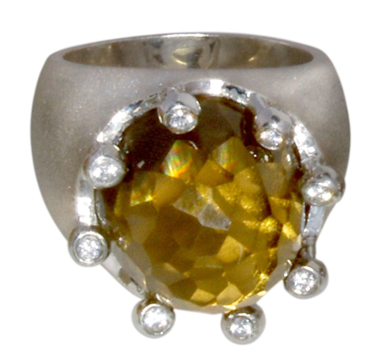 The Imperial Crown Ring- 20 Carat Gemstones with Diamonds in 18K Gold