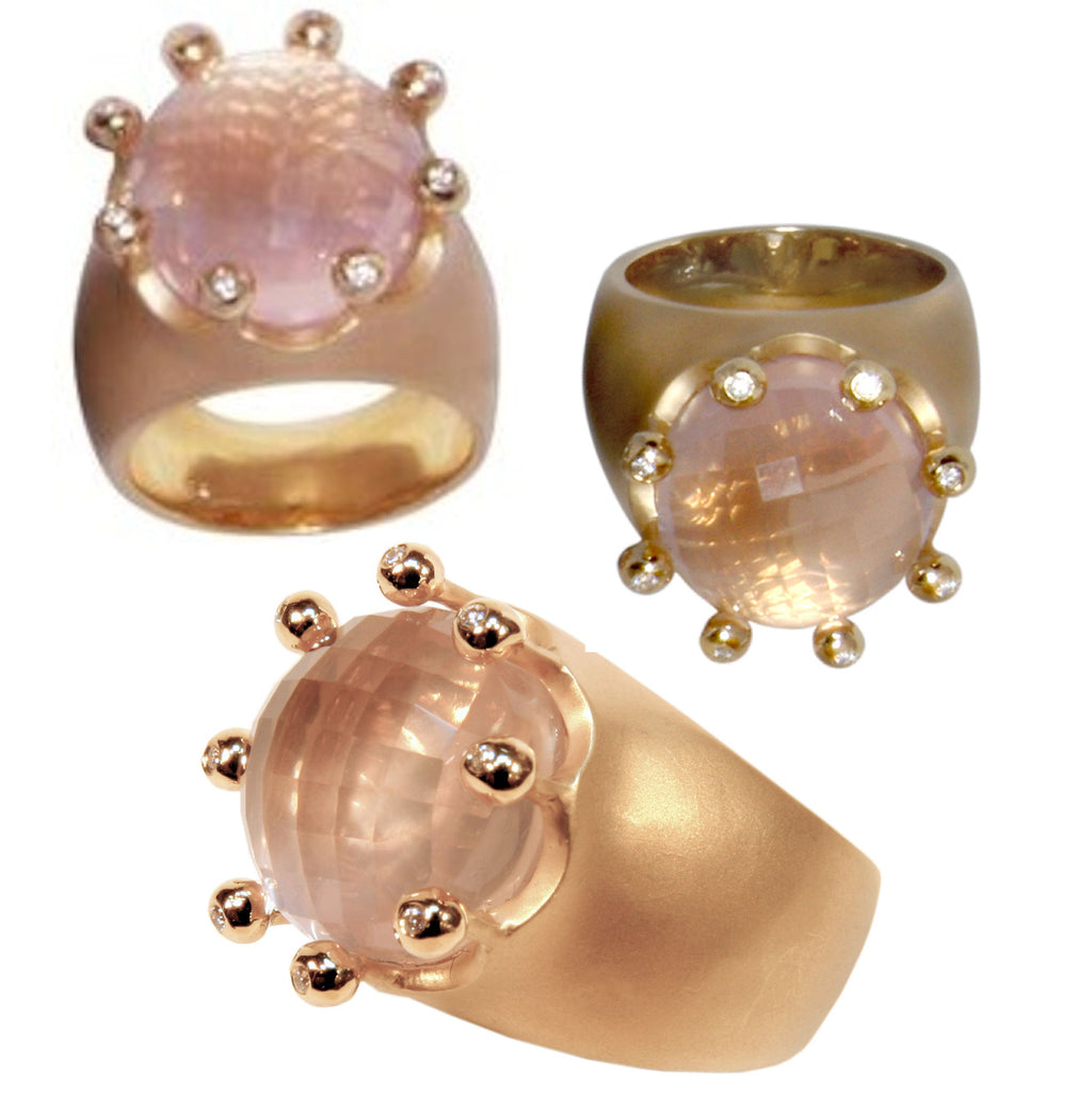 The Imperial Crown Ring- 20 Carat Gemstones with Diamonds in 18K Gold