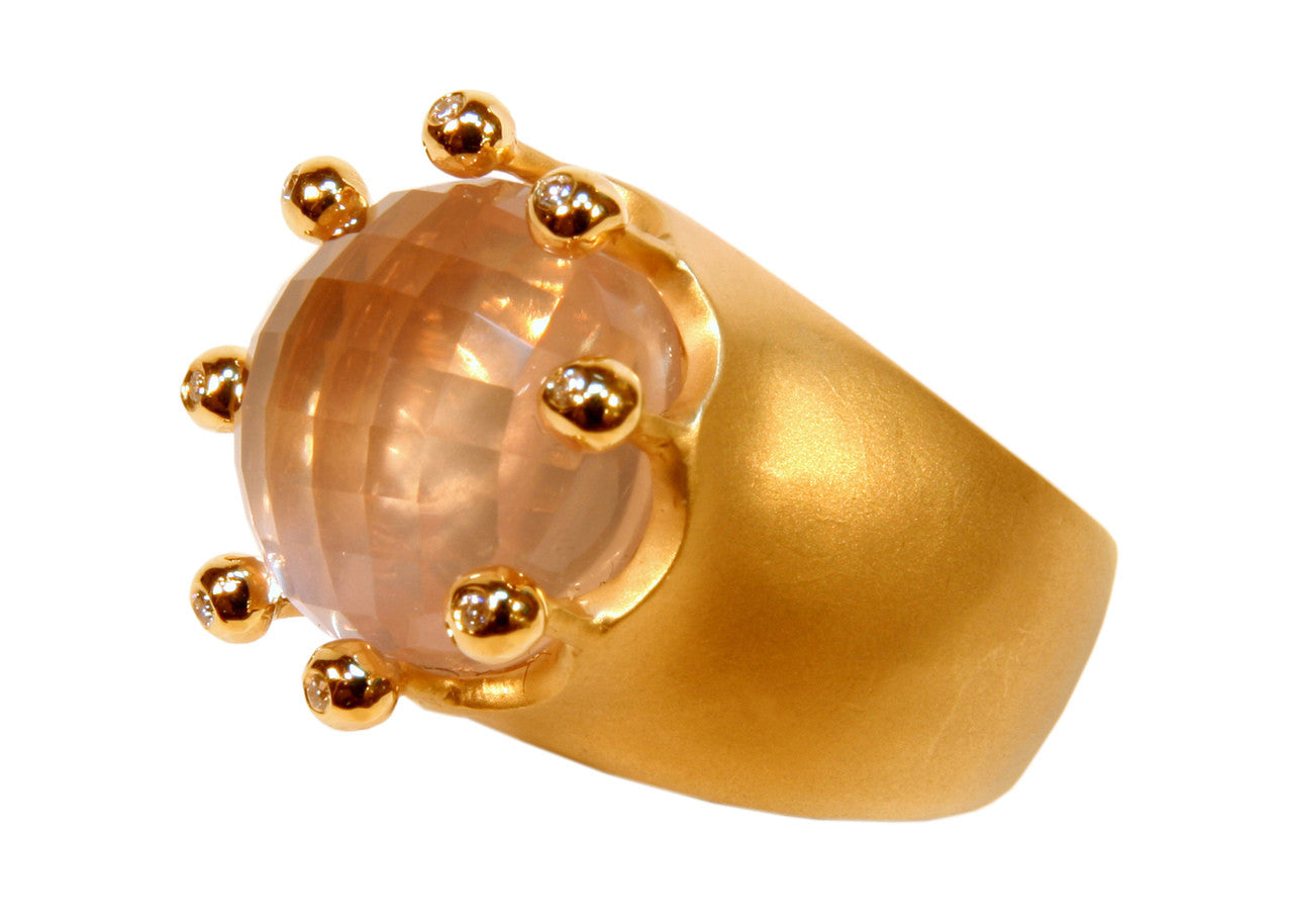 The Imperial Crown Ring- 20 Carat Gemstones with Diamonds in 18K Gold