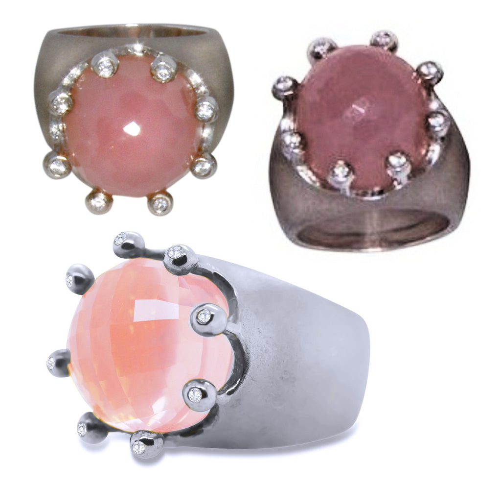 The Imperial Crown Ring- 20 Carat Gemstones with Diamonds in 18K Gold