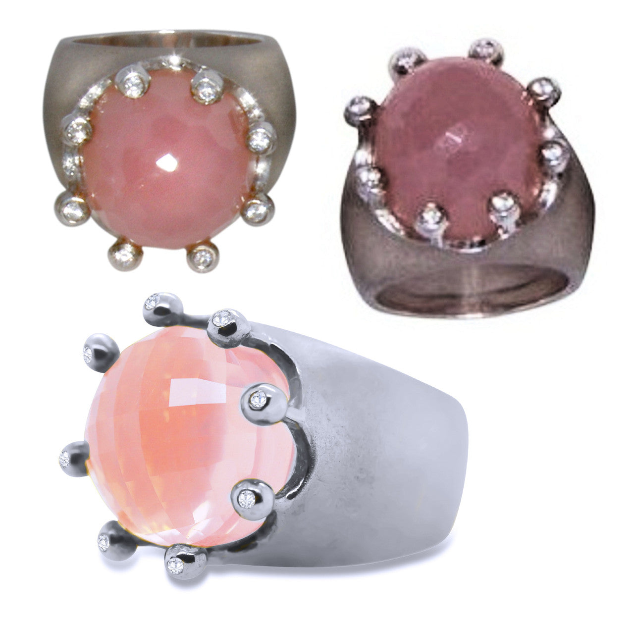 The Imperial Crown Ring- 20 Carat Gemstones with Diamonds in 18K Gold