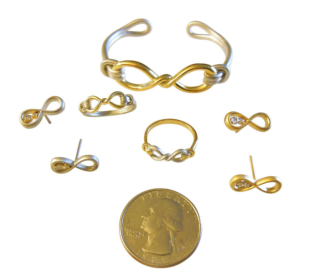 Infinity Knot Cuff Bracelet- 18K Gold. Tied to Infinite Possibilities.