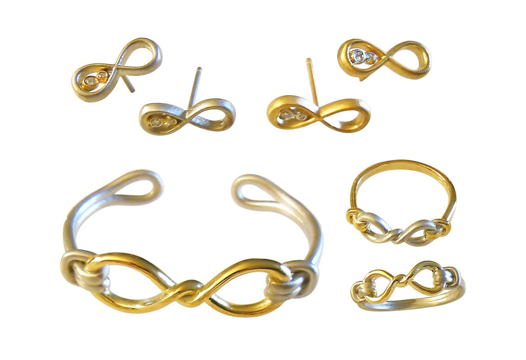 Infinity Knot Cuff Bracelet- 18K Gold. Tied to Infinite Possibilities.