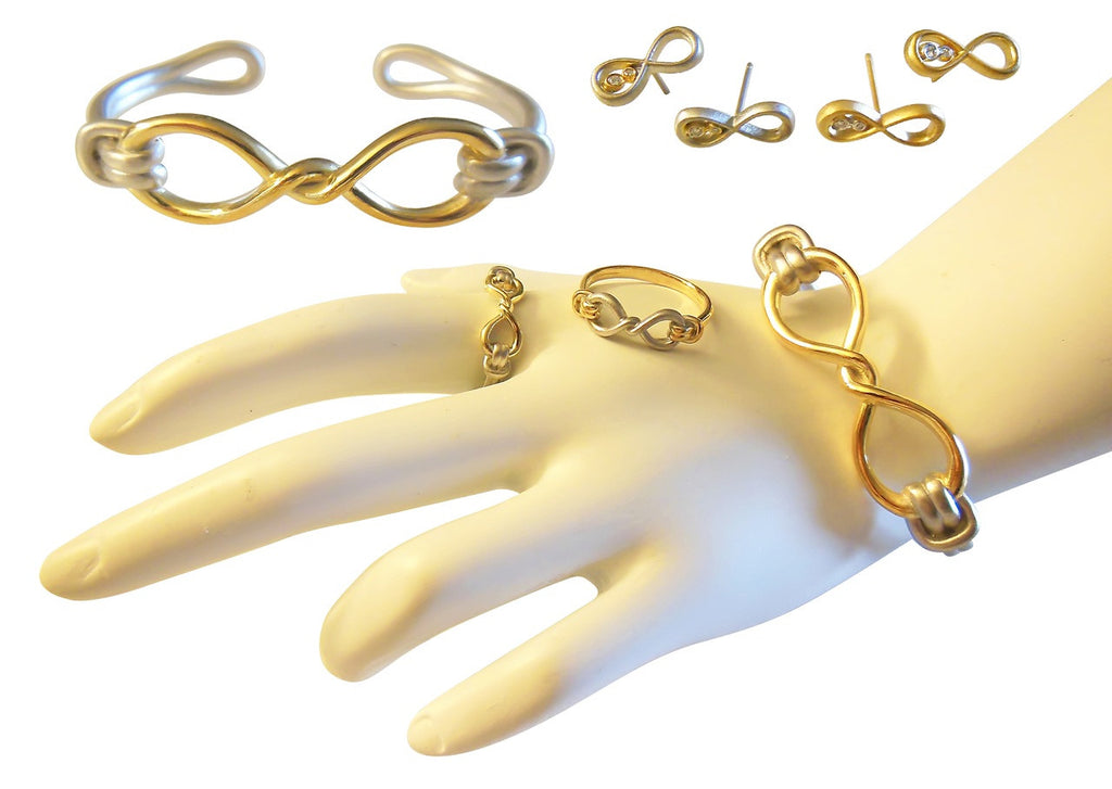 Infinity Knot Cuff Bracelet- 18K Gold. Tied to Infinite Possibilities.